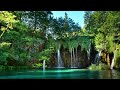 4K Plitvice Lakes Waterfall, Croatia | White Noise Nature Sounds for Sleep & Relaxation