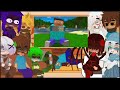 Minecraft react to Random memes || Gacha club || reaction video|