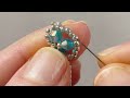 Easy Beaded Ring: Beaded Heart Ring Tutorial for Beginners | Seed Bead Ring with Crystals