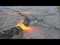 Drone footage from September 13 and 14, 2021, of the volcano in Iceland