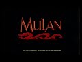 Mulan (1998) End Credits Theme (26th Anniversary Special!)