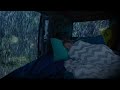 Noise of Rain and Thunderstorms in the Car Window to Sleep - Say Goodbye to the Night Without Sleep