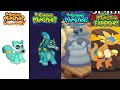 My Singing Monsters Vs Lost Landscapes Vs Monster Exolorers Vs Dark Island | Redesign Comparisons