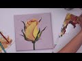 MIXING THE PERFECT ROSE YELLOW!? (learning to acrylic paint better)