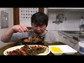 간짜장 제육덮밥 파김치 중국집 제육덮밥은 기름 좔좔좔이지만 참 맛있고 간짜장은 뭐 순식간입니다 먹방MUKBANG