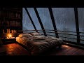 Sound of Heavy Rain and Thunder outside the Window at Night - Rain Sounds for Good Sleep and Relax