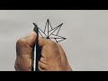 How to draw 3D star from + | Easy star drawing for beginners | Star drawing