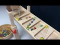 Marble Run Race ASMR, Haba Fast Track Course with Handmade Wooden Marble Tracks Ocean Water, #2