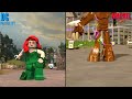 LEGO Marvel vs DC Character Transformations and Suit Ups (Side by Side Comparison)