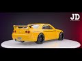 Nissan GTR Skyline R33 AWD Drag with V8 Twin Turbo Engine Hot Wheels Custom