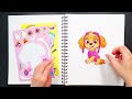 PAW PATROL STICKER BOOK MAKEOVER | CHASE, MARSHALL, SKYE, ROCKY, RUBBLE FUN STICKER ACTIVITY