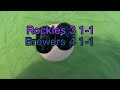 Rockies @ Brewers MLB Mini Helmet Game