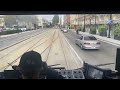 VTA Light Rail Green Line Ride (Winchester - Old Ironsides) [CAB VIEW]