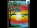 acrylic painting  / scenery drawing / scenery drawing for beginners #artworkofmadhu