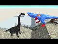 SUPERMAN T-REX DEATH FALL - Animal Revolt Battle Simulator