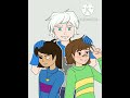 Redrawing SOMEONE'S old art // Underswap Sans, Frisk and Chara speedpaint