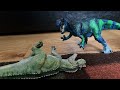 Ceratosaurus vs Allosaurus (Dinosaur Stop Motion Animation)