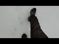 Walking on Snow in 60 degree weather