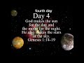 Genesis 1:14-19 fourth day