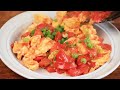 Tomato with eggs! Don't go to restaurant to eat this dish. Simple and delicious
