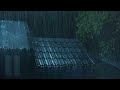 Relaxing Rain Sounds for Sleeping, Studying, Relaxing | Night Rainstorm on Old Roof & Loud Thunder