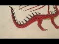 Speed Drawing of a Red Dragon