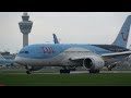[4K] POWERFUL Day of Plane spotting at Amsterdam airport Schiphol | B777, B787, A340 & more!