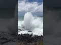 Insane waves at Spouting Horn National park