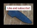 Forging A 1 of 1 Copper Damascus Bowie