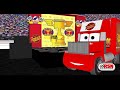 Miss Fritter vs Frank vs Mack! Piston Cup - Sketchup Animation