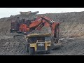 Excavator HITACHI 2600 loading HD 785 Komatsu & 777D Caterpillar #excavator  #komatsu #caterpillar
