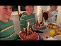 Log Home Update! - Chinking // Sheetrock // Birthdays and Bonus Footage