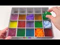 Satisfying Video l Mixing All My Slime Smoothie Rainbow f Making Glossy and Bathtub Cutting ASMR  #5