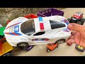 WADIDAU!! Rc Truck Unloading Car Toys, Molen Trucks, Excavators, Ships, Trains, Ambulances