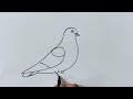 Number drawing | How to draw bird from 9 number | Bird Drawing With Number 9 Easy