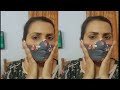 मास्क बनाने का सबसे सरल तरीका सिर्फ 5 मिनट में / very easy fabric mask/ diy mask making tutorial