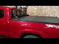 Backrack with the original tonneau cover installed on a  2016-2018 Tacoma 6 footbed