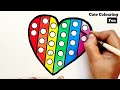 Drawing Pop It from Shapes, easy acrylic painting for kids | Art and Learn