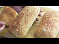 Easy Artisan Ciabatta Bread Recipe/Rustic Italian Bread/No Knead Rustic Bread