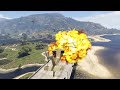 Israeli Oil Tankers Convoy & War Vehicles Badly Destroyed by Palestinian Combat Fighter Jets | gtA v