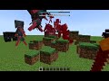 x100 ferrous wroughtnout and HEROBRINE and x200 netherite armors combined in minecraft
