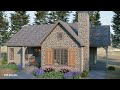 42'x39' (13x12m) The Most Charming Cottage | Beautiful 2 Bedroom House Design | COZY & CHARM