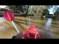 Kayaking down the beautiful Loddon River in Victoria Australia