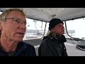 How to drop an Oxley Levante - Safely and Easily.  And how to manage squalls! Leopard 50 Catamaran