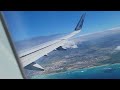 Flying to Oahu, Hawaii