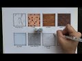 how to draw textures with alcohol markers | part 1 | interior design