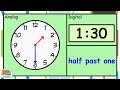 Telling the Time for Kids: Half Past Times
