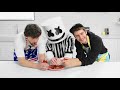 Spicy Hot Wing Challenge! ft. Nick Colletti and Casey Frey | Cooking with Marshmello