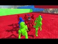 Super Powerful NPC VS Colourful AI Team- Active Ragdoll Physics