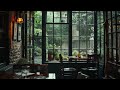 Rainy day in summer cafe | Rain sounds | Chill | Relax | Study | Yoga